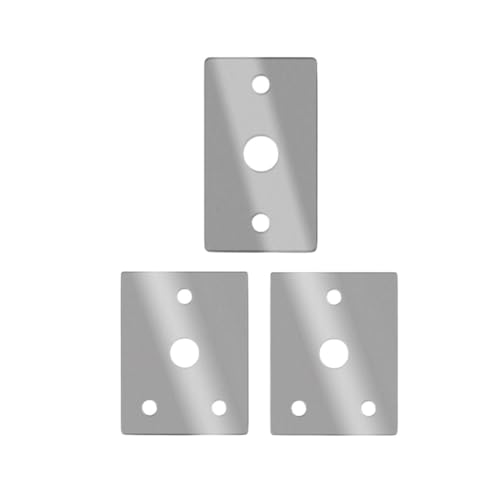 Opatiny Placa de refuerzo de escalera de acero inoxidable, para estabilizador resistente y mayor seguridad, espiga y escaleras, color plateado