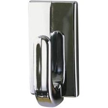 Tesa Powerstrips Hooks Small Round - Removable Self-Adhesive Wall Hook For Glass, Tiles, Wood, Plastic And Other Surfaces - Waterproof - Grey - Strong Hold Up To 1 Kg