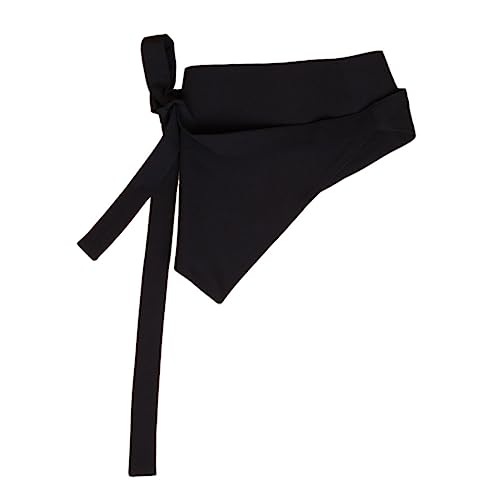 Homoyoyo Triangle Waistband Clothing Belt Fashion Accessory Knotted Women's Dress, Black, 156x31cm