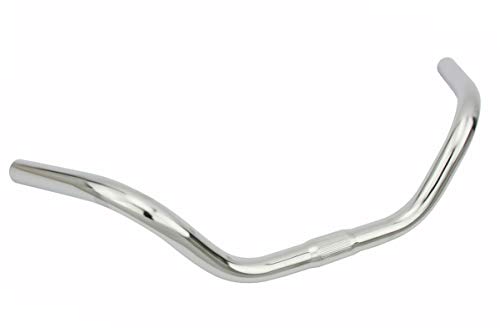 Alta Steel Bicycle Classic Children Handlebar, Clamp Size 25.4mm (1 Inch), Multiple Colors (Chrome)
