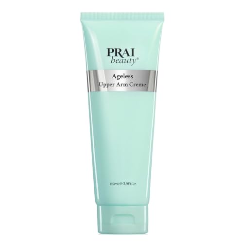 PRAI Ageless Upper Arm Creme 115ml - Advanced Firming & Anti-Ageing Body Cream - Moisturising & Tightening Lotion - With Caffeine & Caprylic/Capric Triglycerides - Tones Loose Saggy Skin - Mint Scent