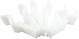Nuie BPC001 Modern Bathroom Accessories 6 Clips for use Acrylic Bath Panels, White