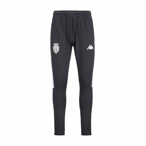 Kappa ABUNSZIP Pro 8 Monaco Pants, Grey DK/White, L Mixte