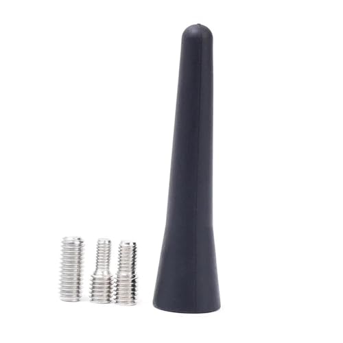 Antenne radio voiture universelle de toit noire de 6,5 cm avec vis