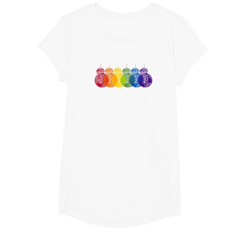 Star Wars BB8 Rainbows Logo T-Shirt, Girls, White, X-Small