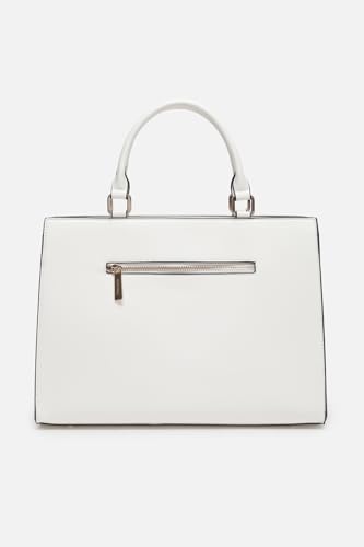 Image of Allen Solly Womens leaf-print white HANDBAG