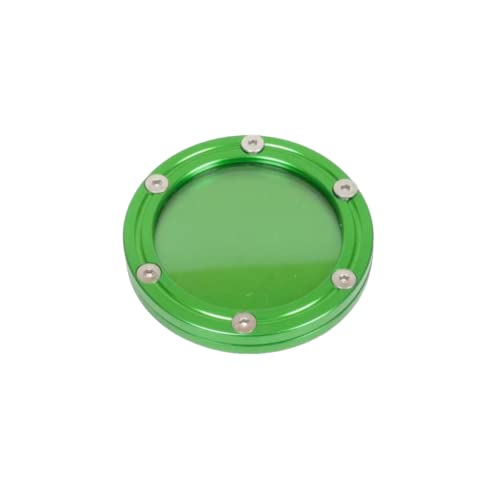 Support de vignette moto rond alu vert anti-vibration et étanche