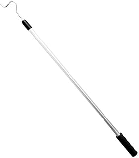 Richards Homewares Aluminum Shepherds Hook with Cushion Handle, 36-62"x2.75"x1.25", Silver