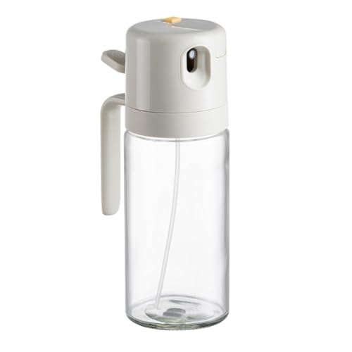 Flaroey 1 PCS Pulverizador de para Cocinar, como se muestra, Dispensador de Aceite 2 en 1, 550 Ml/Dumping de Vidrio de Doble Uso