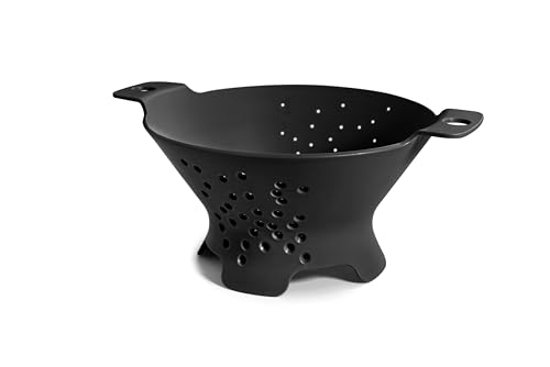 Blim Plus - Scolapasta Cosmo M Carbon Black Ø 25cm - Scola Pasta Insalata Frutta Design Fori Stellari - Made in Italy