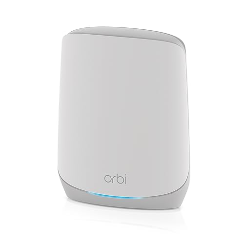 NETGEAR Orbi Whole Home Tri-Band Mesh WiFi 6 Add-on Satellite (RBS760) – Works with Your Orbi WiFi 6 System – Security Features - Adds Coverage up to 2,500 sq. ft. - AX5400 up to 5.4 Gbps by NETGEAR - Used condition - US$106.36