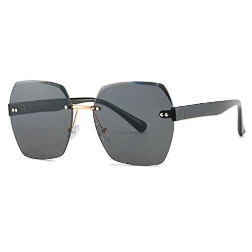 COTIA Rimless Sunglasses Women Men Gradient Sun Glasses for Ladies Trimming Frameless Eyewear