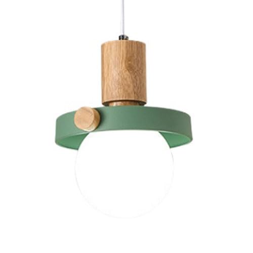 Plafonnier verre vert E27 éliminant la lumière agressive dans votre chambre moderne