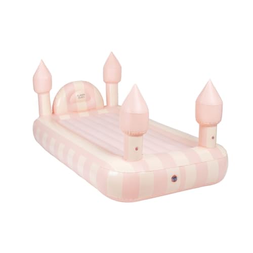 Matelas Gonflable pour Enfants - PVC - Design Château - Rose