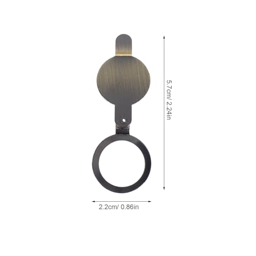 Gadpiparty 4 piezas Cubiertas para mirillas de cobre Protector para visor de puerta Privacidad Seguridad para apartamento y hoteles miniatura 2