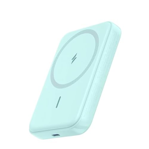 Anker Power Bank, 321 Magnetic Battery (PowerCore Magnetic 5K), 5,000mAh Magnetic Wireless Portable Charger, Compatible with iPhone 16/16 Plus/16 Pro/16 Pro Max, iPhone 15/14/13/12 Series Gr