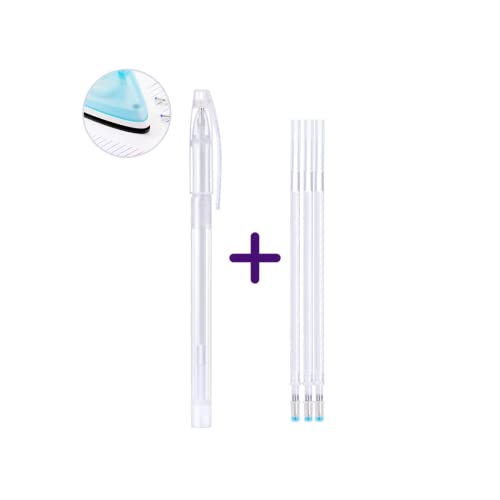 Caneta BRANCA Fantasminha Que Apaga Com Calor ou Borracha (kit 1 caneta Branca +3 REFIL)