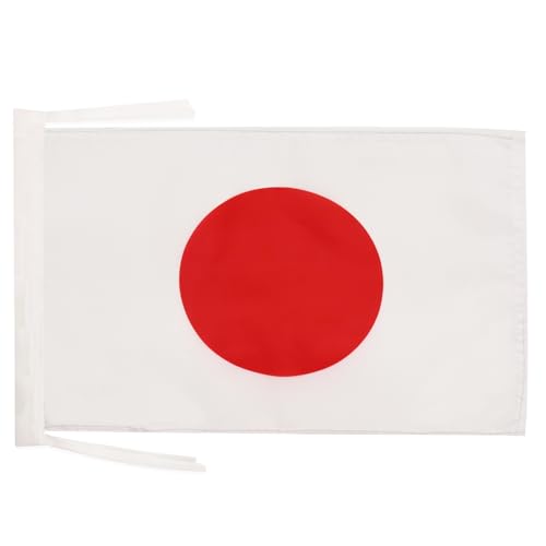 AZ FLAG - Drapeau Japon - 45x30 cm - Pavillon Japonais 100% Polyester Avec Deux Cordelettes - 20g