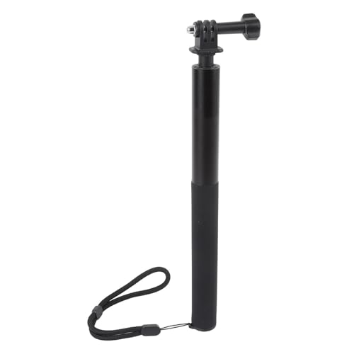 Selfie Stick Tripod, Extendable Invisible Selfie Stick with Ball Head Interface 1/4 Inch Screw, Anti Slip Grip, Adjustable Length, for Action Camera