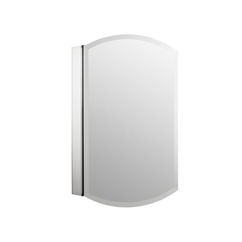 Image of Kohler Archer Bathroom Mirror Cabinet | Wall Mounted HD Mirror | Rust-Free | Soft Close Hinges, Adjustable Deep Shelves | Sleek Storage for Modern Bathrooms | 3 Yrs Warranty, 510 x 787 mm