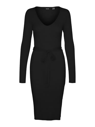 VERO MODA Female Strickkleid VMSABA Midikleid