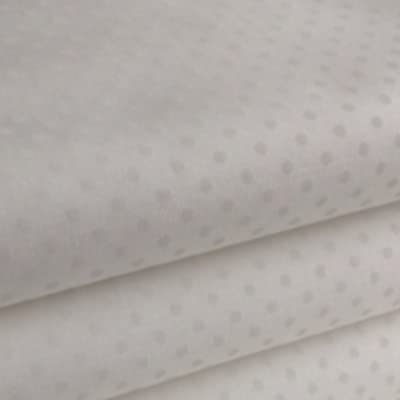 1 Metre - Tone On Tone Blender White Pin Spots On White 100% Cotton Fabric 112cm /44" Wide