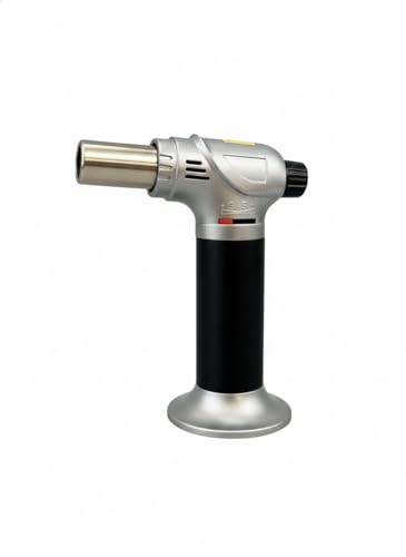 Soplete de Gas Recargable Profesional con Llama Ajustable | Encendido Seguro | Ideal para Cocina, Repostería, Flambeado, Bricolaje y Manualidades