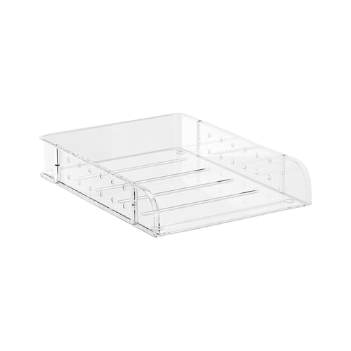 Organizadores de escritorio multiusos con niveles para archivos, bandeja para cartas y documentos apilables, bandeja para documentos para oficina