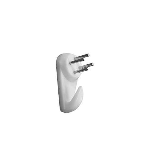 Image of Picture Hangers Ceiling Hooks Professional Photo Frame Hooks Kit with Nails for Hanging Plants Mugs Wind Chimes Utensils White 100PCS