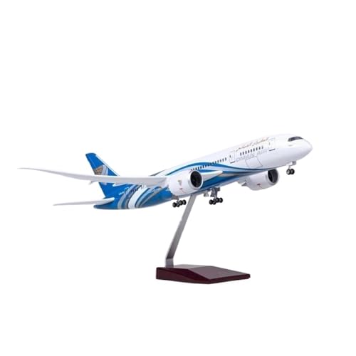 Avión de metal fundido B787 Omán réplica premium de colección a escala 1/130