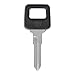 Automotive Blank VL10PH Double Sided Universal Key for Volvo - Black & Silver Pack of 5