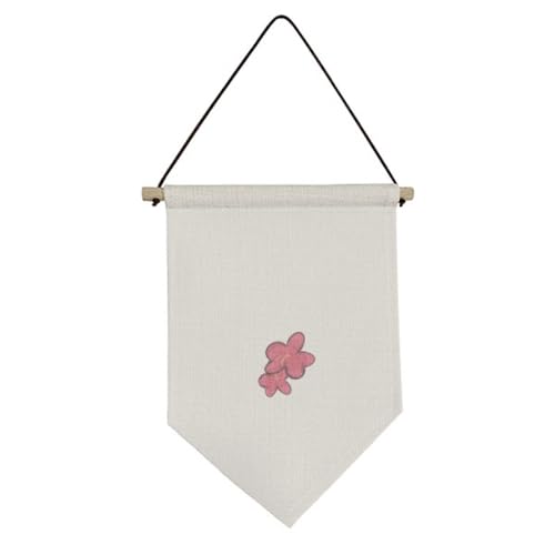 Fleur d'hibiscus coréen bannière décorative en toile pour chambre - 2