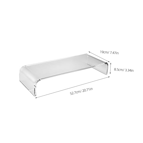 Support écran acrylique transparent : idéal pour bureau et maison