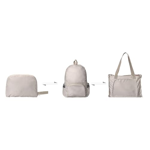 Domary Mochila Embalável Leve à Prova D'água de Mochila Multifuncional para Camping de Viagens para Caminhada (Cáqui)