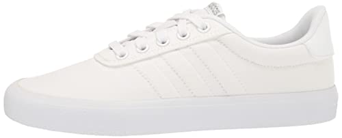 Adidas Women's Vulc Raid3R Skate Shoe, White/White/Silver Metallic, 7.5 #TOP7
