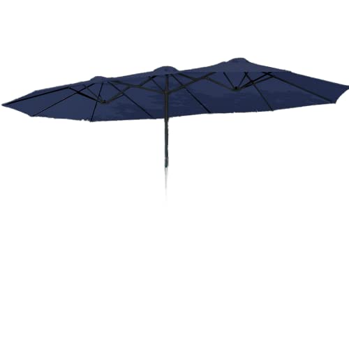 Sophia & William 15Ft Patio Umbrella (Base Included), Extra Large Outdoor Double-Sided Umbrella, Navy #TOP17