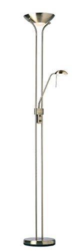 Endon Mother and child floor lamp with an Antique finish