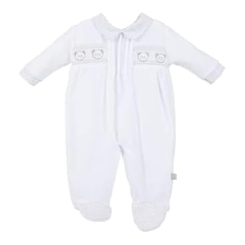 Dandelion Clothing White Smocked Baby Romper Cover
