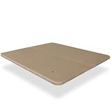 Ventadecolchones - Base Tapizada Modelo Drago con Aireadores y Sistema Antirruido | Sin Patas | 3D Beige | Medida 200 x 200 cm (2 uds.100 x 200 + uniones)