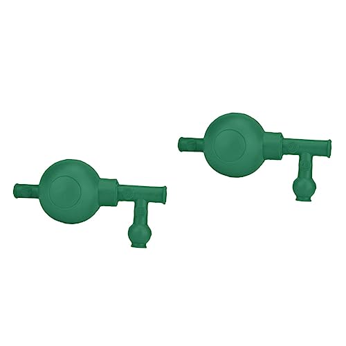 SOLUSTRE 2pcs Valves Rubber Pipette Filler Quantitative Bulb for Industrial and Chemical Labs Efficient One-Handed Versatile Usage Food and Agricultural Testing