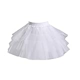 【Unterrock für Kinder】 Es leicht zu reinigen, leicht an- auszuziehen. guter Petticoat für die meisten Kleider.