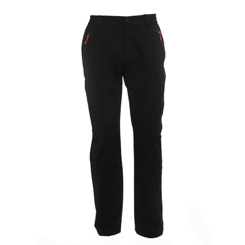 Peak Mountain Cana/Xj Men's Hiking Trousers, Mens, Hiking Pants, CANCA/XJ, Black, M