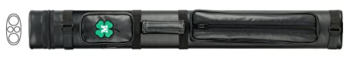 Mcdermott 2X2 Hard Oval Vinyl Pool/Billiard Cue Case - Black W/Clover #TOP14