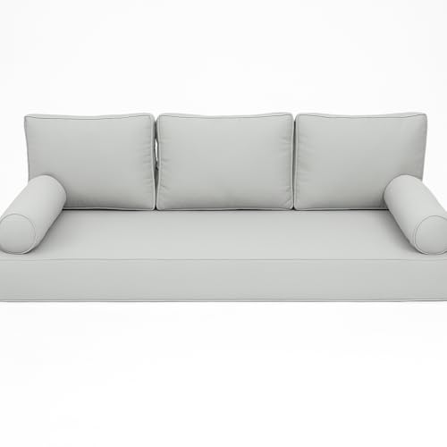 Outdoor Daybed Cushion Cover Twin ,Waterproof and Fade-Resistant Replacement Daybed ...