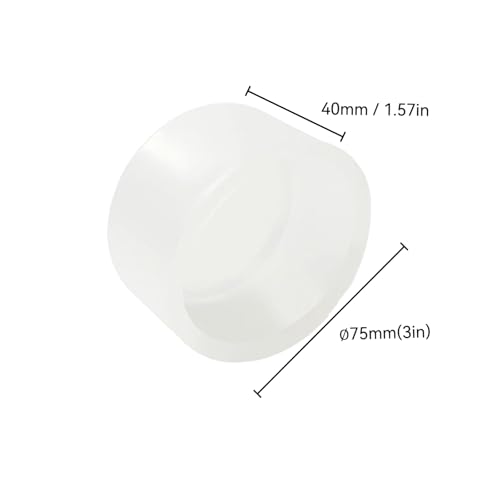 Image of 4Pcs Rubber End Caps ID 75mm (3 inch) Clear Flexible Protective Caps Soft Elastic Dustproof Cover for Rod Tube Screw Bolt