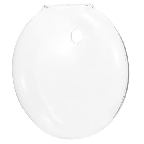 NUOBESTY Vase Suspendu Verre Transparent Pot de Fleurs Murale Anti-Usure Décoration Créative et Gain de Place pour Intérieur et Balcon
