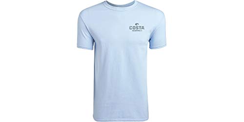 Costa Del Mar Men's OCEARCH Wave Shark Short Sleeve T Shirt, Light Blue