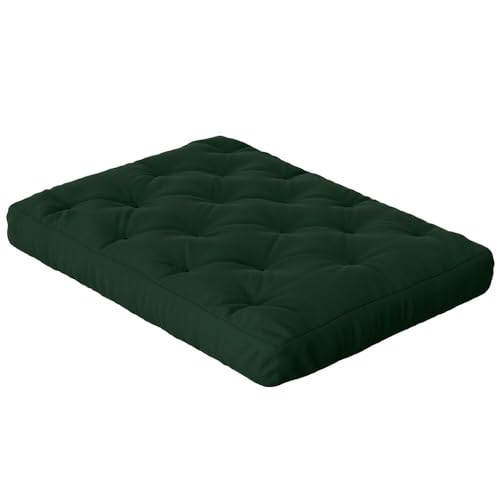 H B MSALA (DEVICE) Soft Cotton Coffee Color Quilt | Foldable Light Weight Filled Single Firm Cotton Quilt Mattress| Gadda (3 x 6 ft or 72 x 36 Inches, Border) (Bottle Green)