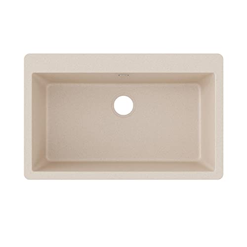 Elkay Quartz Classic ELGR13322BQ0 Bisque Single Bowl Top Mount Sink