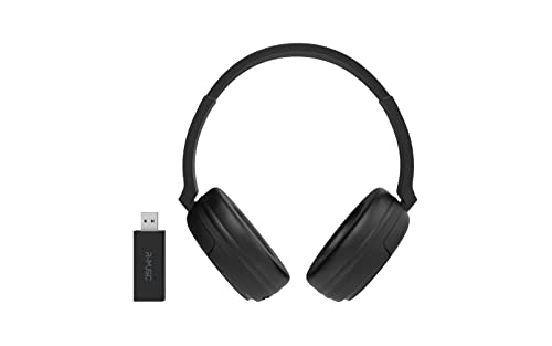 R-Music – RM311012 – Casque TV sans Fil avec récepteur USB – 7H d’autonomie – Noir